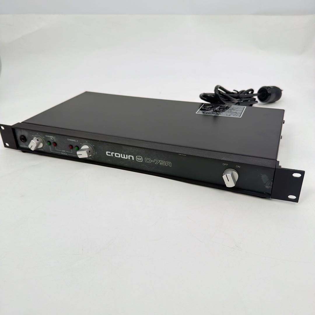 CROWN クラウン　D-75A　業務用2chパワーアンプ D75A