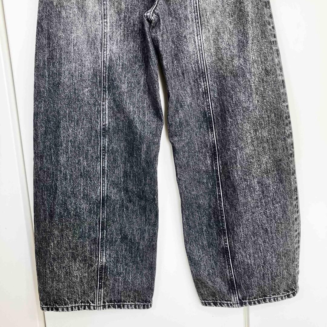 25SS アルアバイル ラインデニムパンツ ブラック サイズ1
