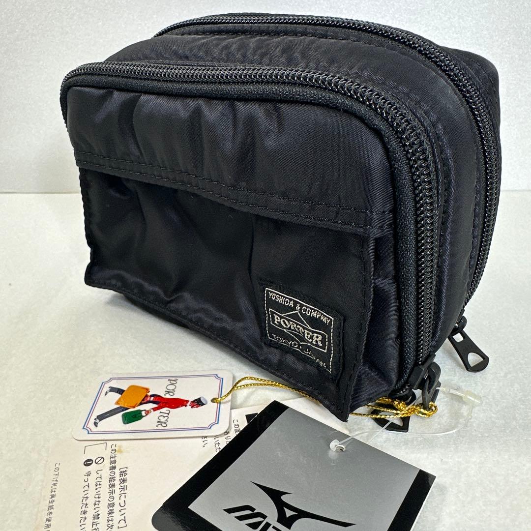 【新品未使用】PORTER ポーター　ミズノ　ゴルフポーチ　ブラック　コラボ