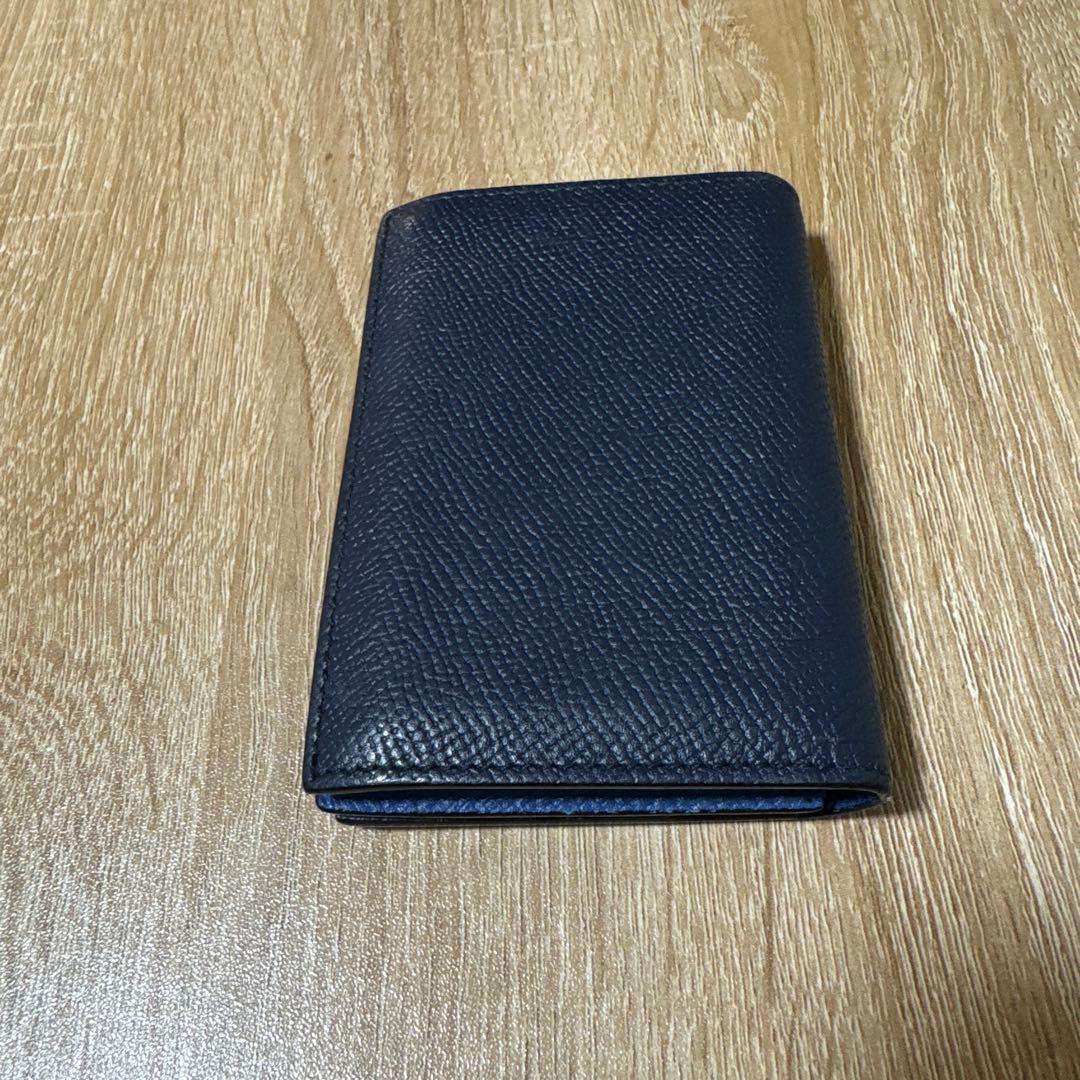 dunhill ネイビー レザー 名刺入れ　カドガン