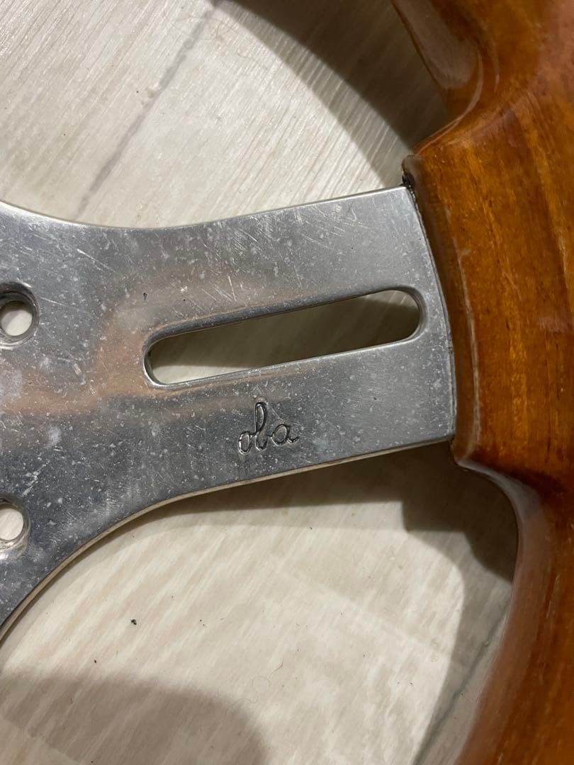 と*ら様 当時物？ウッドステアリング 28パイ