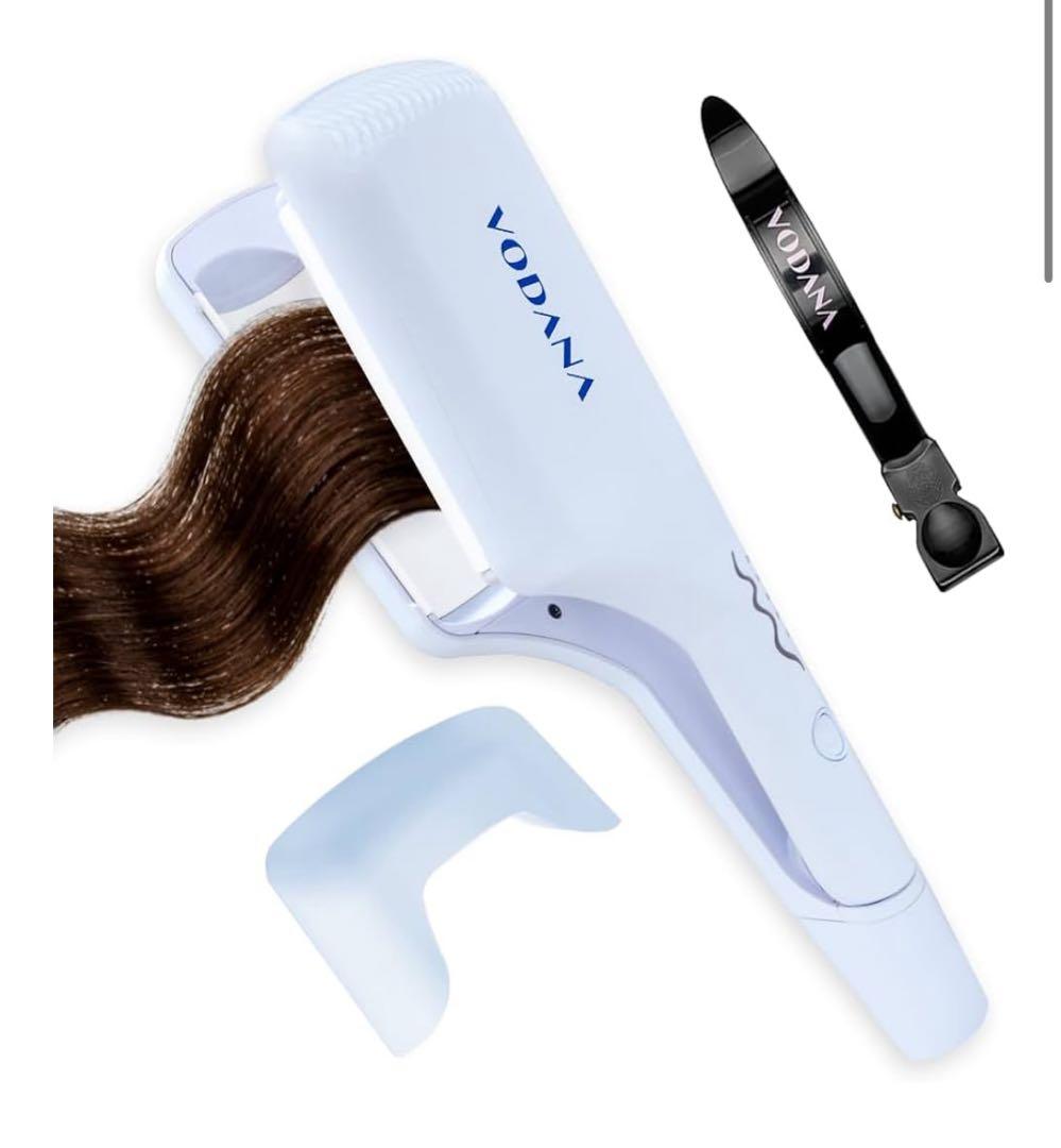 VODANA トリプルウェーブアイロン 40mm クリーミーブルー