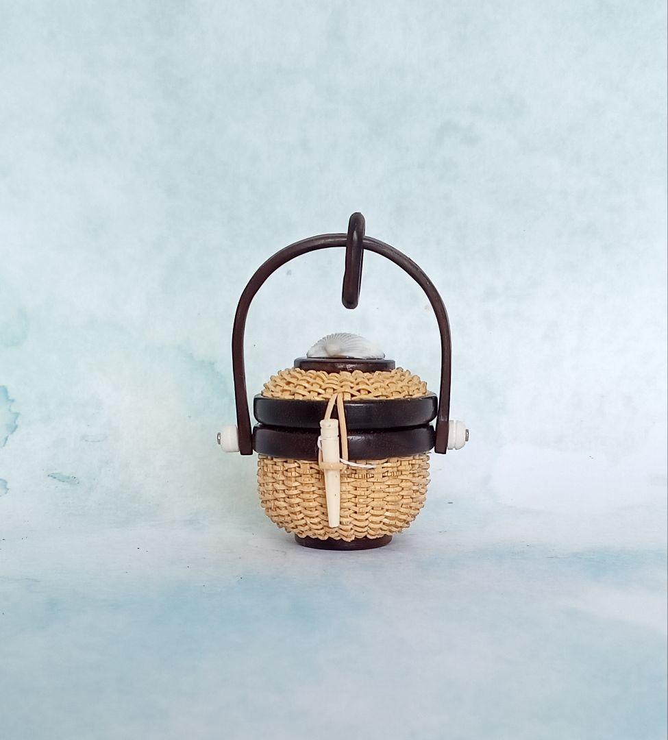 ミニナンタケットバスケット（黒檀）１インチ