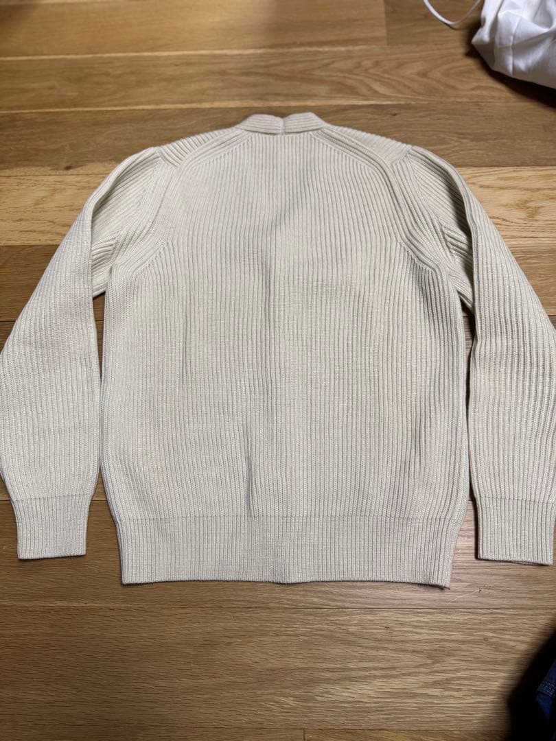 AURALEE カシミア混　リブ編みカーディガン