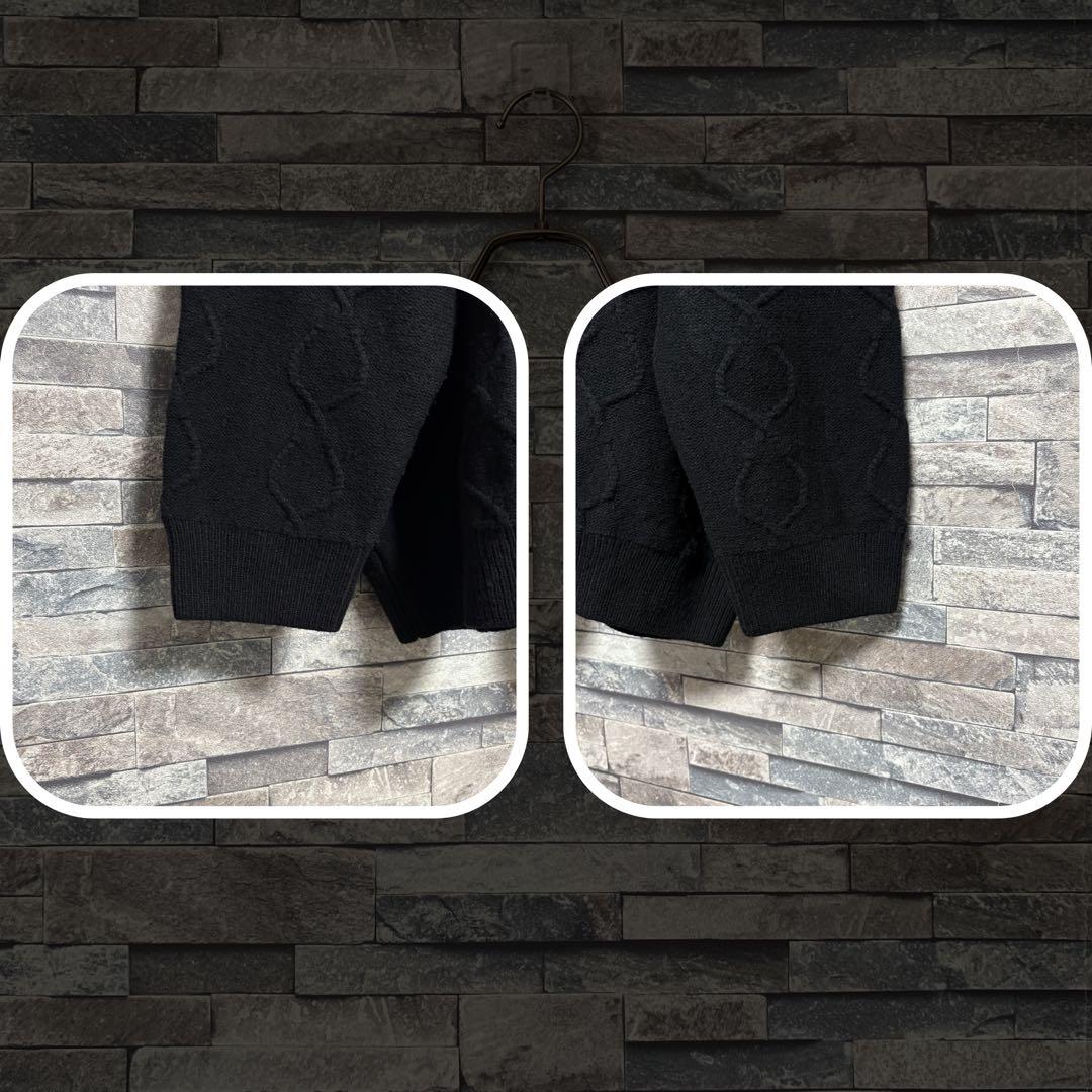 RAF SIMONS×FRED PERRY Patch Cable Knit