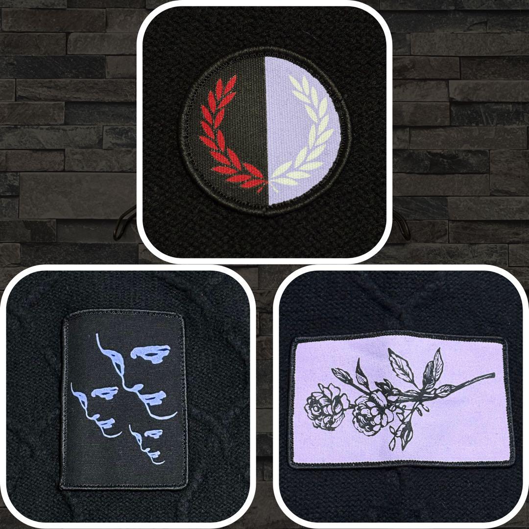 RAF SIMONS×FRED PERRY Patch Cable Knit