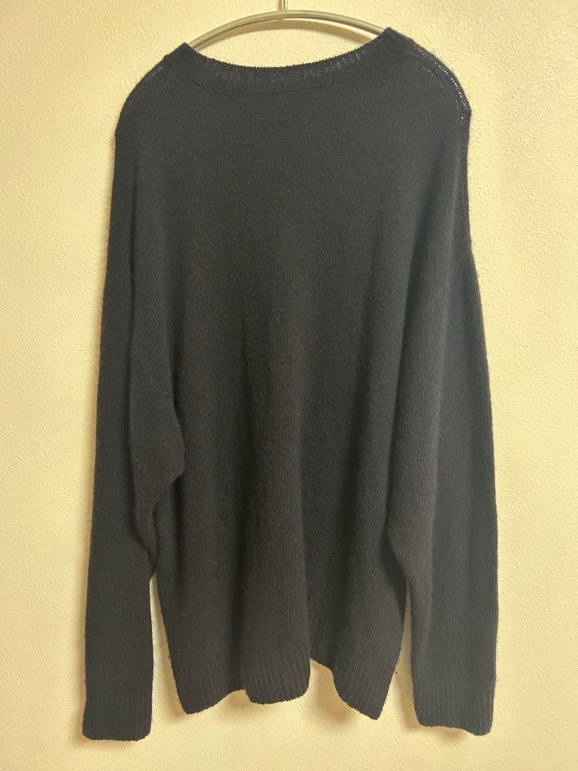 COMOLI カシミヤ製品染クルーネックニット