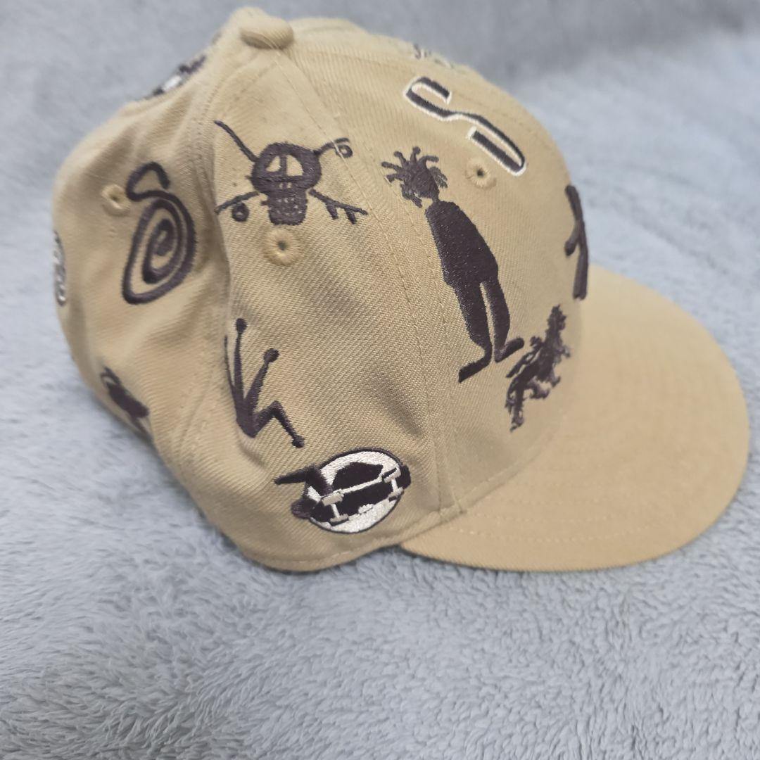 美品stussy × new era キャップ ALL Logo