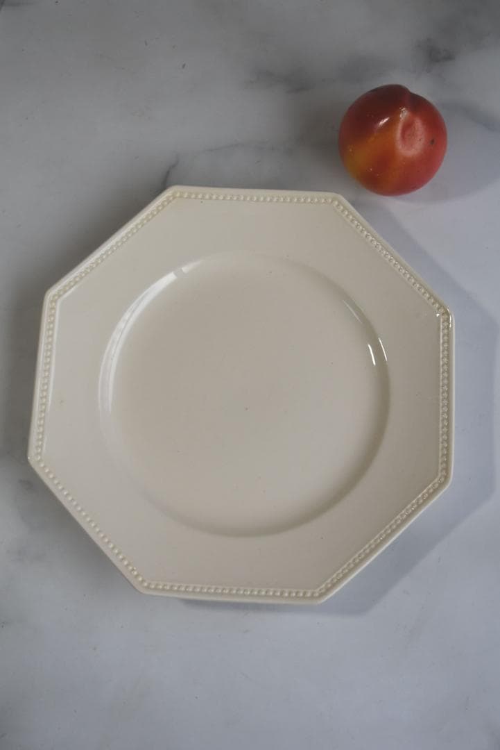 超美品　サルグミンヌ　オクトゴナル皿（24.5㎝）　フランスアンティーク