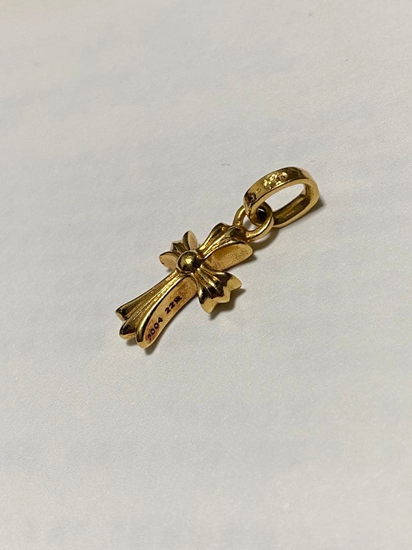 クロムハーツ　ベビーファットチャーム　22K パヴェ　ピンクサファイア