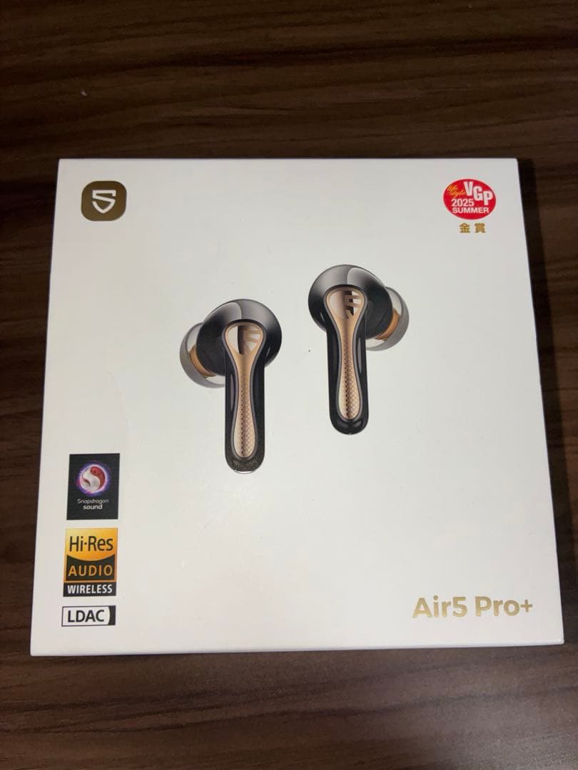 SOUNDPEATS Air5 Pro+ ワイヤレスイヤホン ゴールド/ブラック