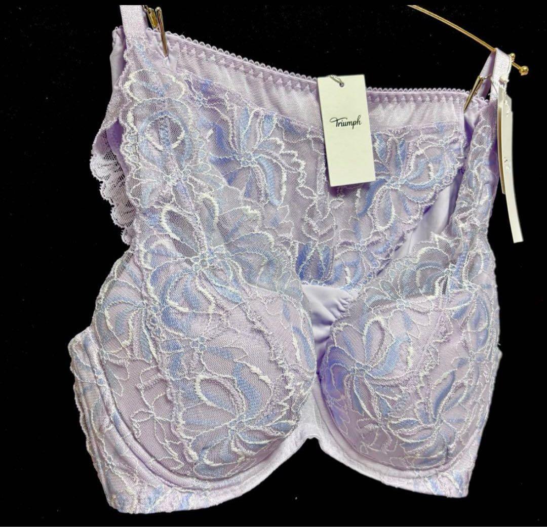 D70M 天使のブラ スリムライン582 ブラ＆ショーツ Purple