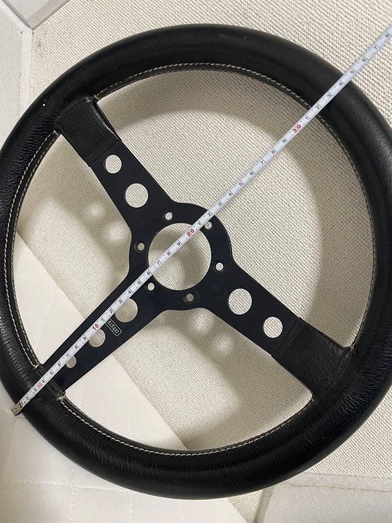 momo prototipo 3スポーク 黒 ステアリングホイール 35cm程度