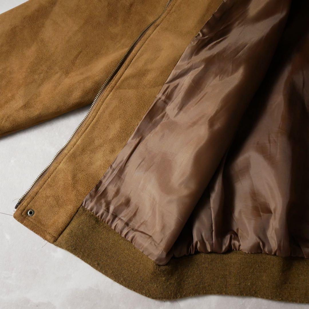 ユーロ A2 スエードレザージャケット キャメル XL