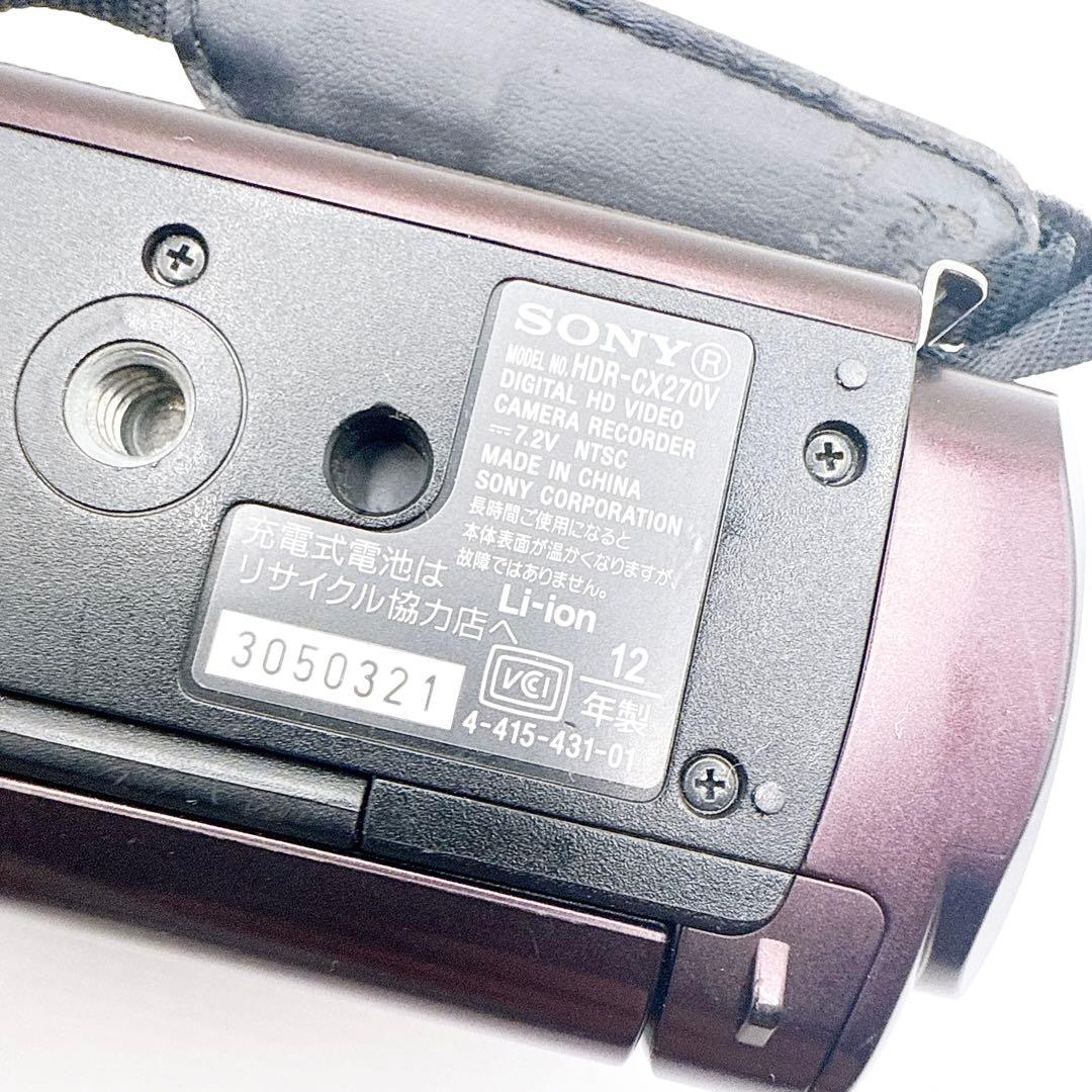 【動作確認ＯＫ】SONY　Handycam　HDR-CX270