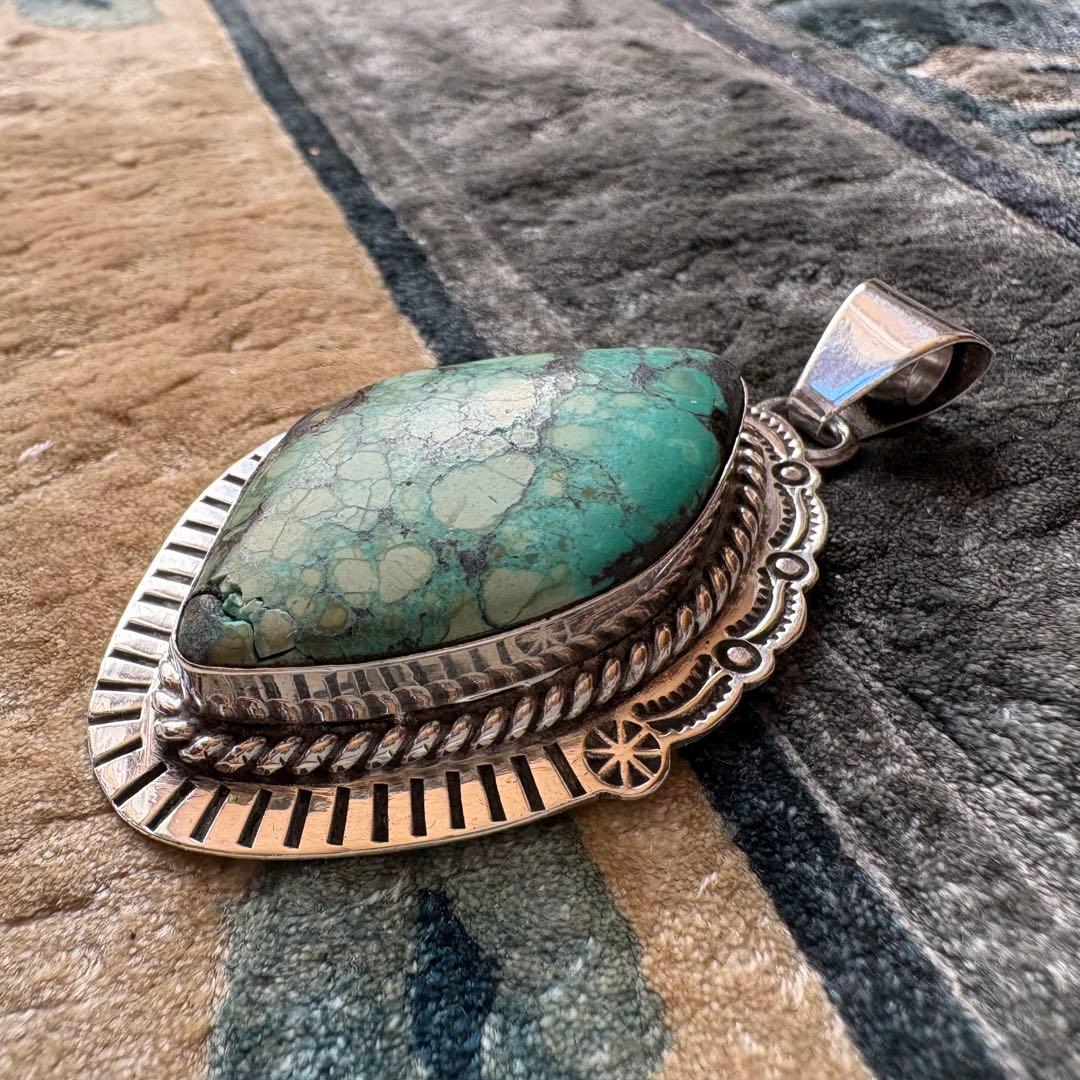 専用！TADY&KING 野尻氏作 ビンテージ ターコイズ ネックレス 特大