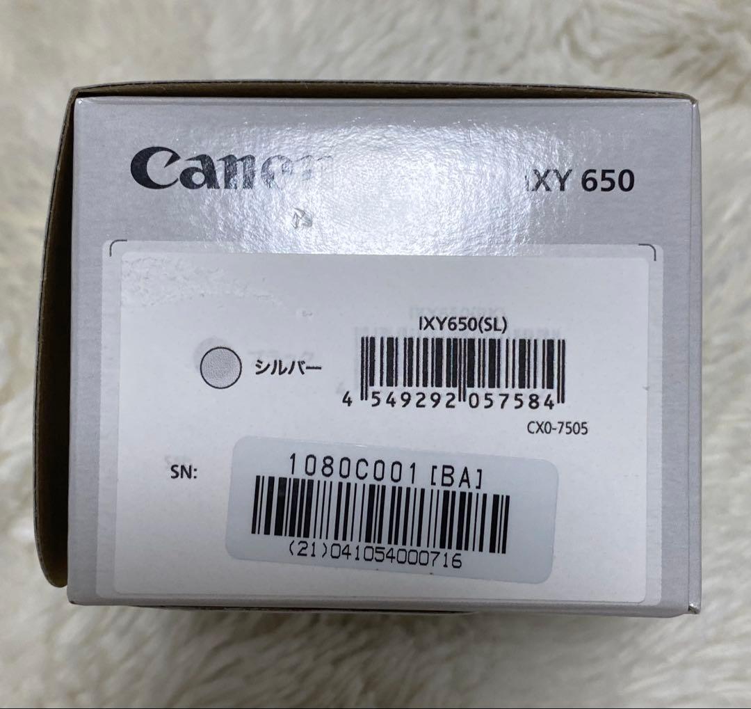 新品未使用品　キャノン Canon IXY650 シルバー　店舗印なし