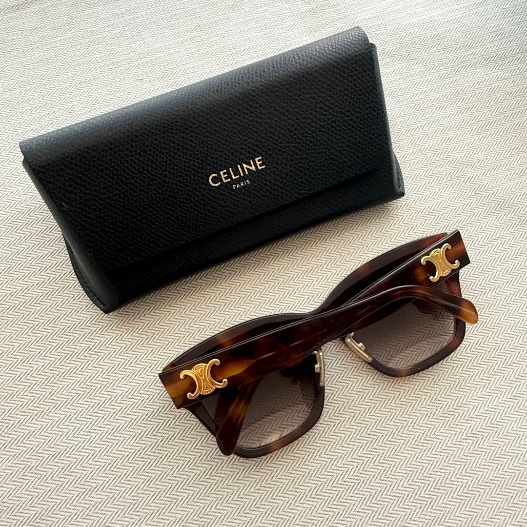 ほぼ未使用★CELINE★ブラウンサングラス ケース付き