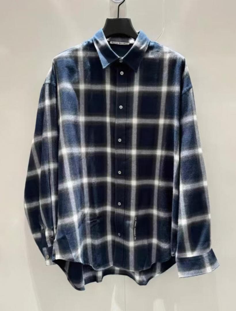 Acne Studios チェック柄 ボタンダウンシャツ 46