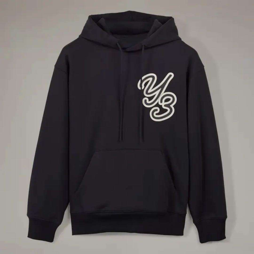 美品定価4.8万 Y-3 ワイスリー GFX HOODIE パーカーMサイズ相当