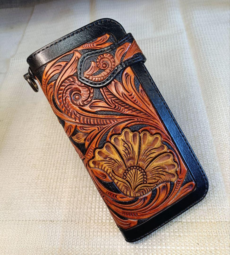 KC,S カービング ライダースウォレット バイカーズウォレット 長財布 本革