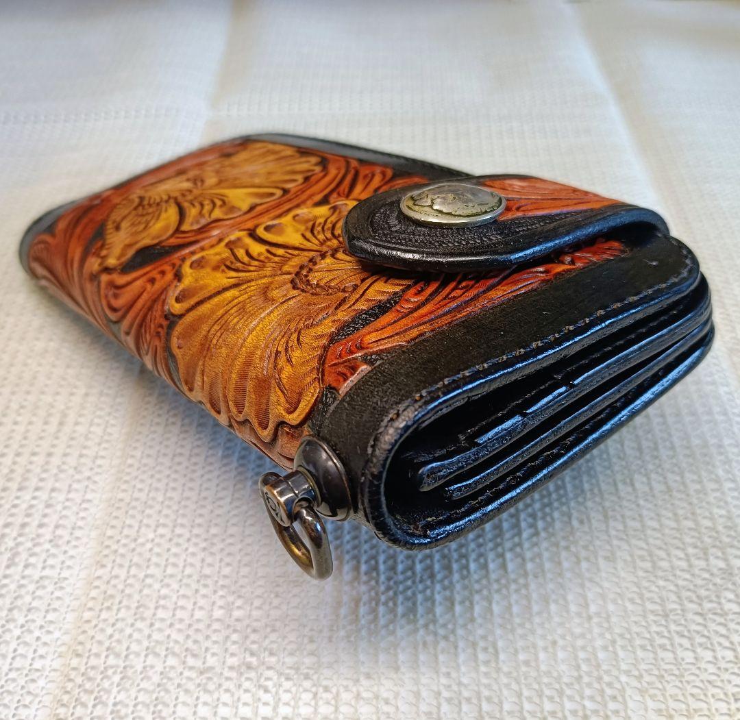 KC,S カービング ライダースウォレット バイカーズウォレット 長財布 本革