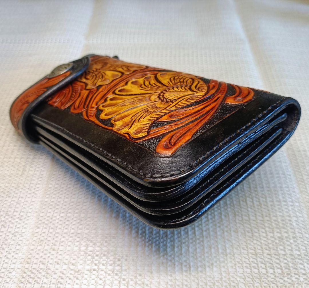 KC,S カービング ライダースウォレット バイカーズウォレット 長財布 本革