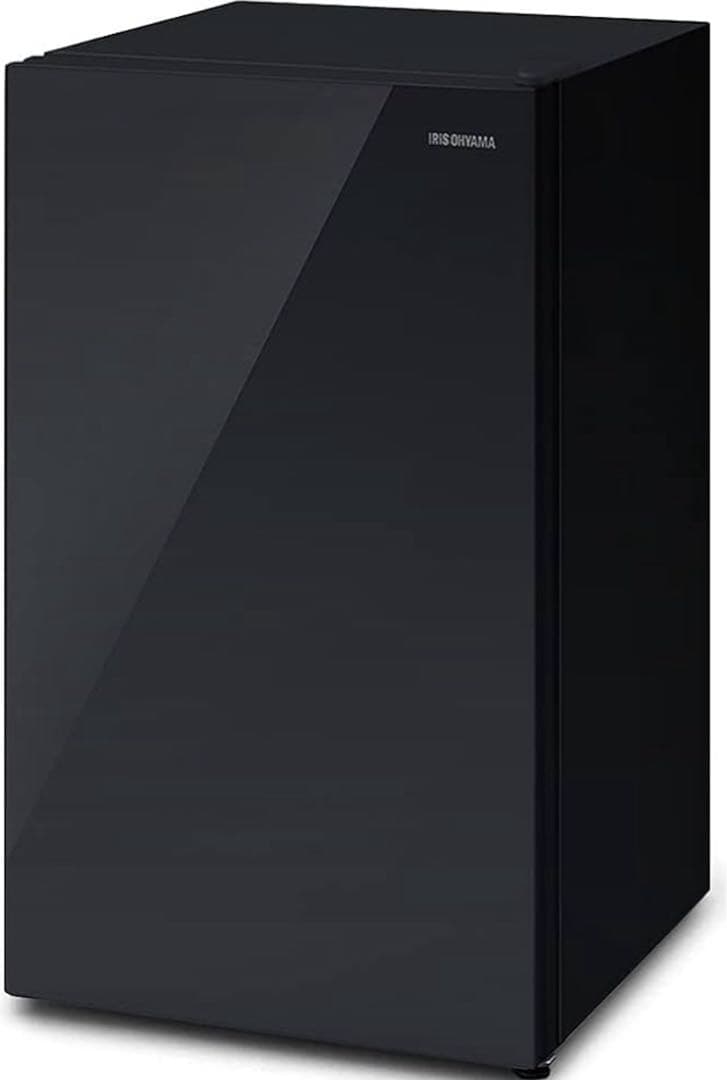 小型冷凍庫 60L ブラックガラス扉