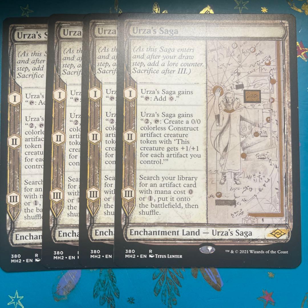 mtg ウルザの物語　４枚　英語　スケッチ