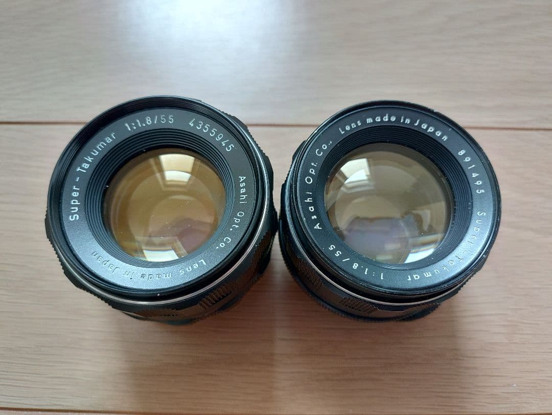 【２コセット】Super Takumar 55mm f/1.8 単焦点レンズ