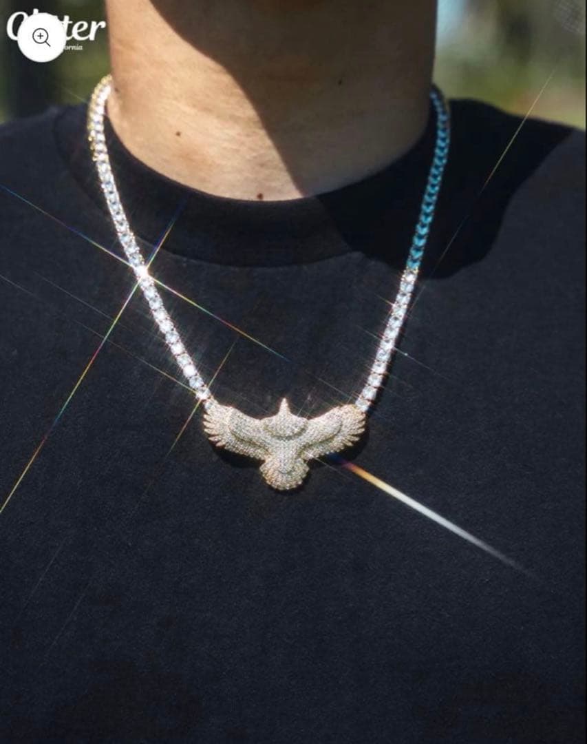 セット希望 Glitter イーグルペンダント テニスネックレス