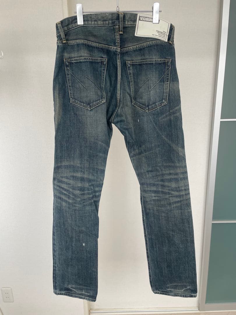 パンツ neighborhood DP MID washed denim 14oz