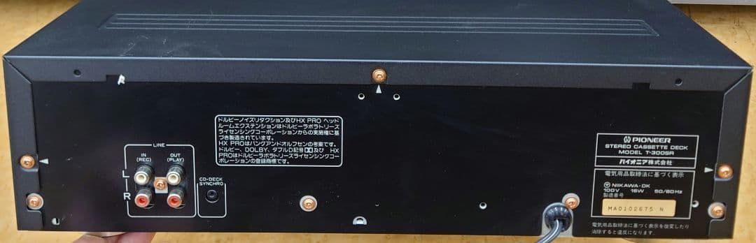 ●◯【希少・1991年頃】Pioneer T-300SR ステレオカセットデッキ