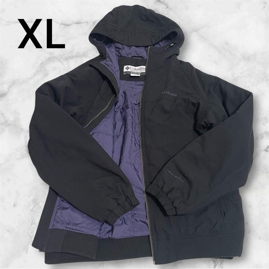 【美品】Columbia XL マウンテンパーカー　ジャケットブルゾンフード付き