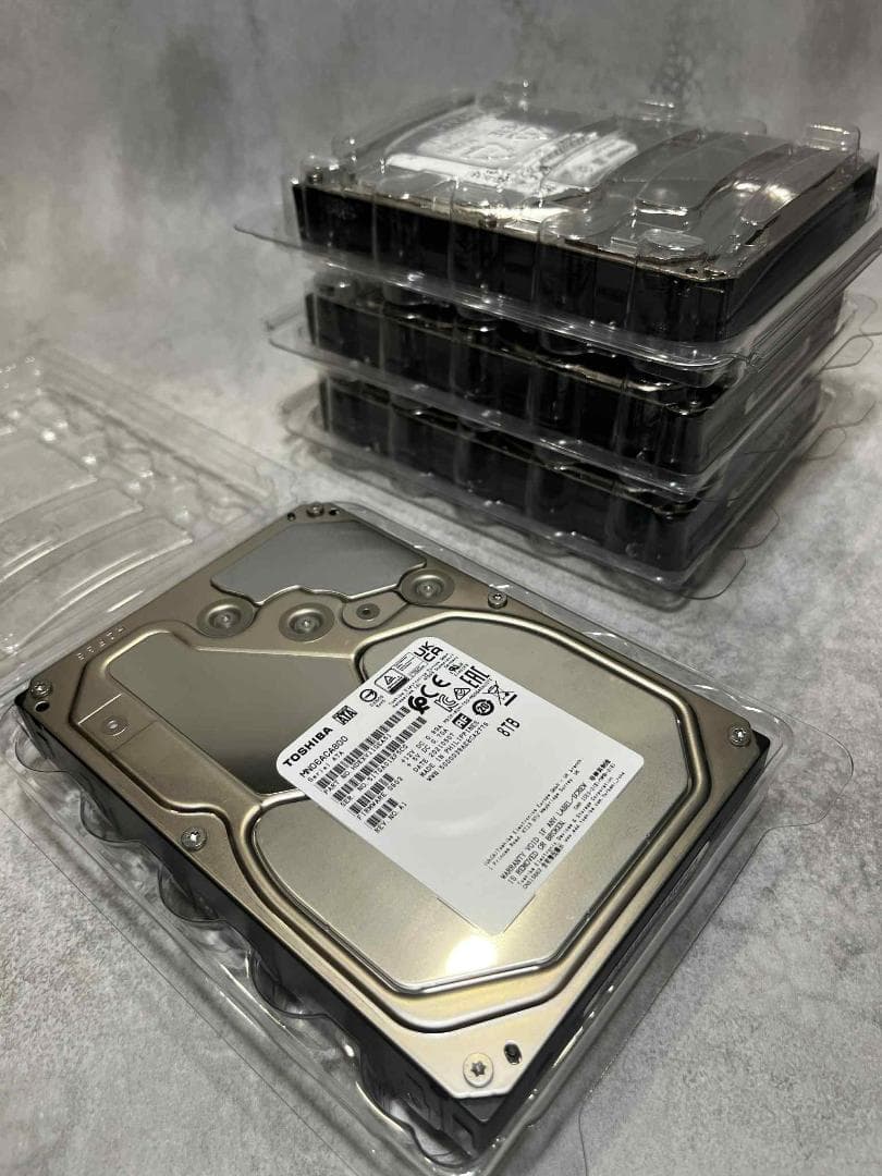 東芝8TB HDD MN06ACA800/JP 4台セット