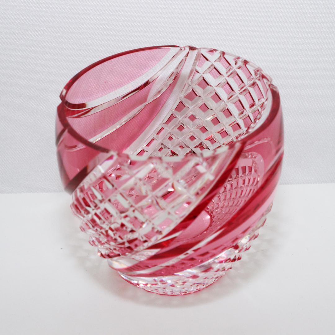 カガミクリスタル 江戸切子 懐石杯　箱付