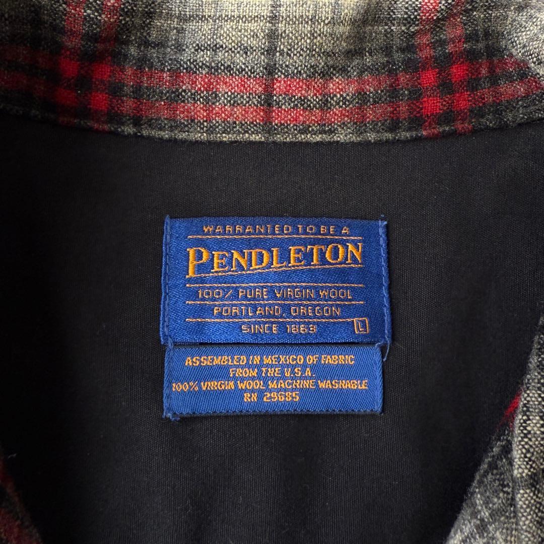 M*e様 PENDLETON ペンドルトン ボードシャツ チェック Lサイズ 長