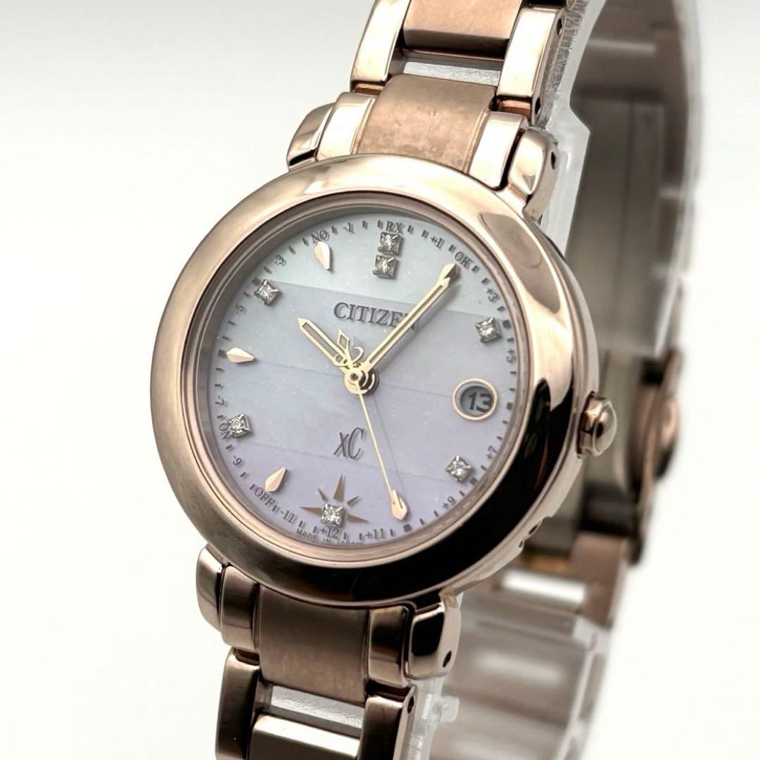 定価13.2万 CITIZEN xC 7Pダイヤ エコドライブ レディース腕時計