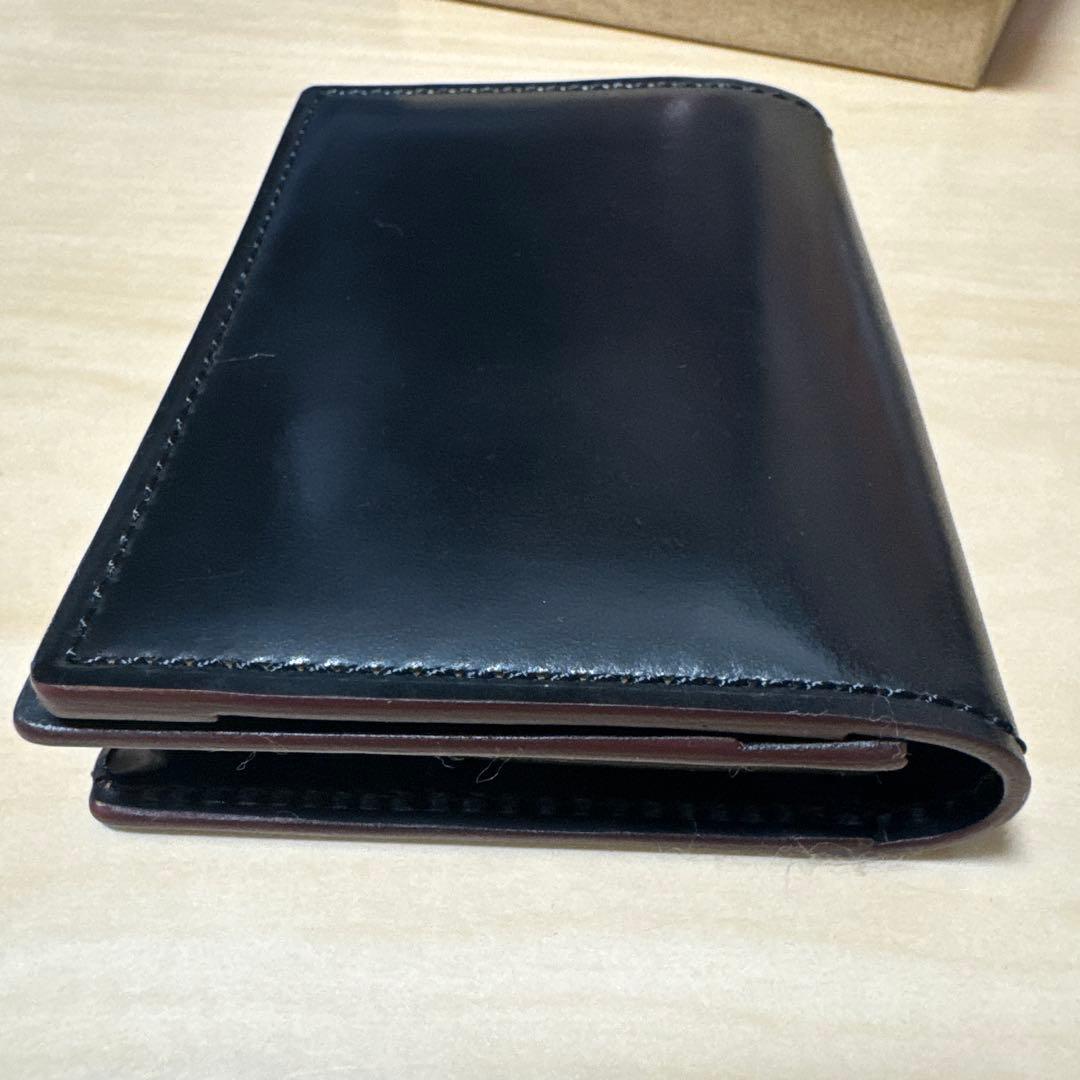 【未使用品】 GANZO SHELL CORDOVAN 2 名刺入れ ブラック