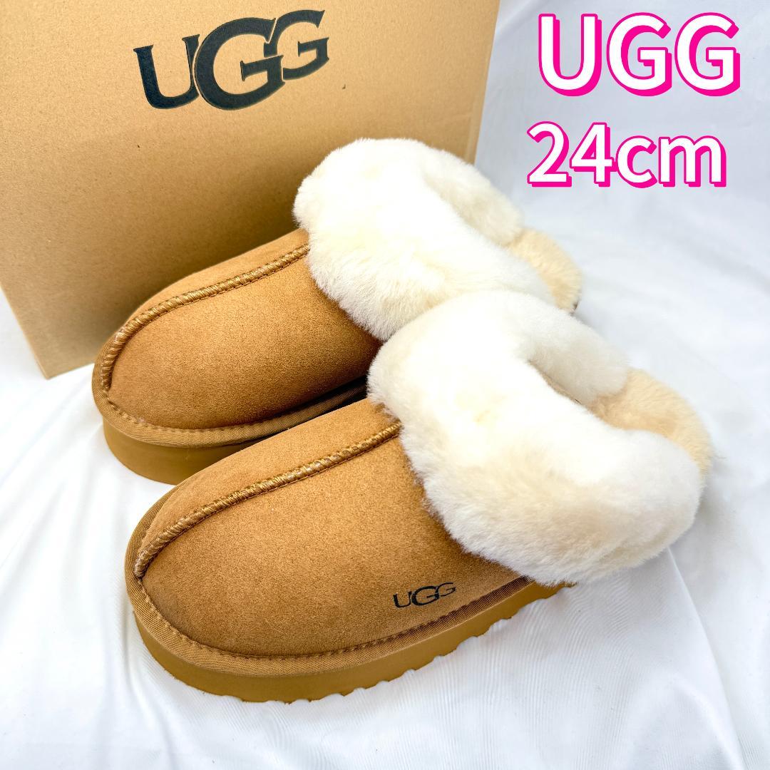 UGG DISQUETTE ディスケット スリッポン ムートン 24cm