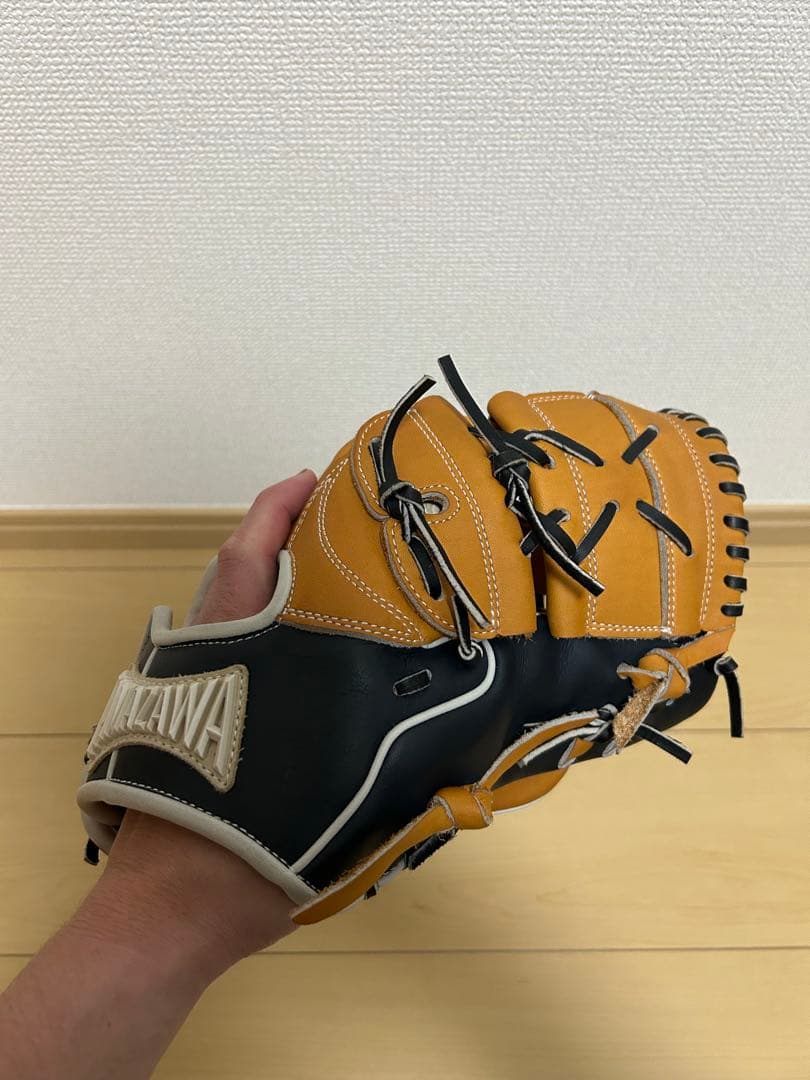 TAMAZAWA 玉澤　大谷　軟式グローブ オレンジ/ブラック