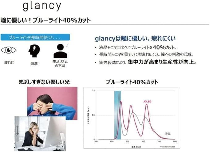 絶版品JOLED 国産 有機EL 4k 27インチ モニター glancy