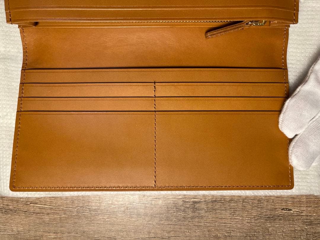 【極美品】土屋鞄 スペシャルコードバン 長財布 ナチュラル 希少限定品