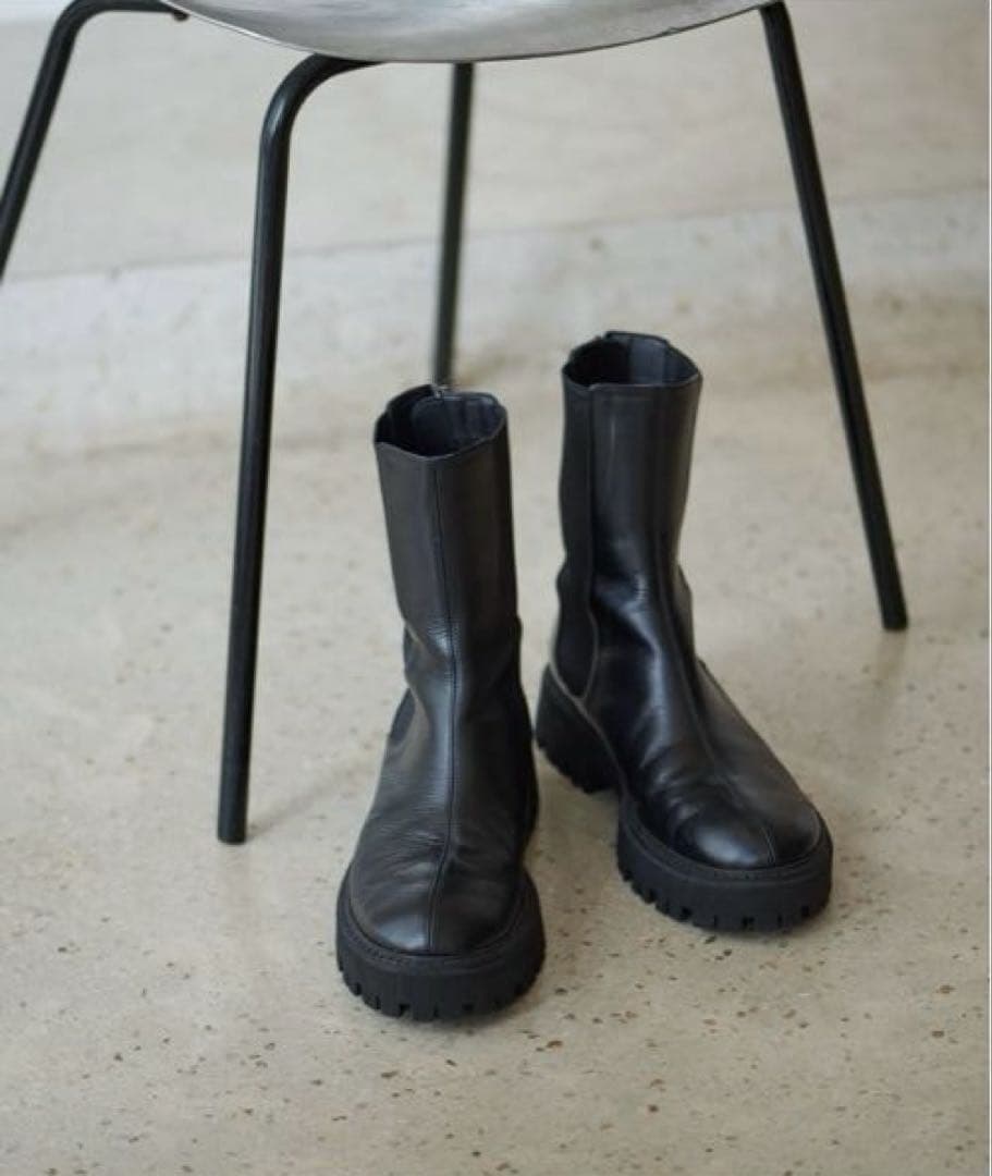 さ*ら様 Whim Gazette THE PAUSE レザーサイドゴアブーツ