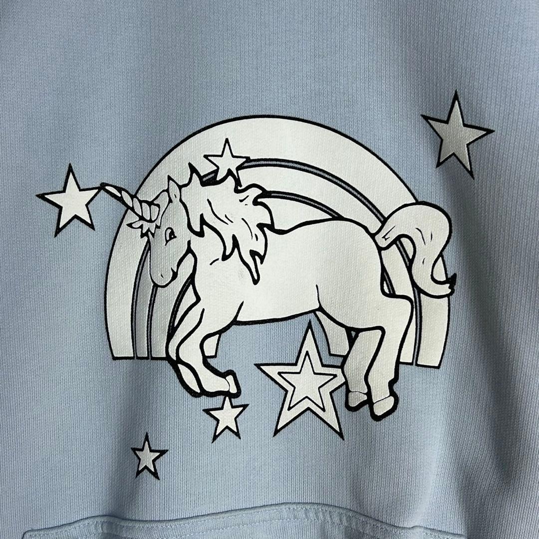 6017【即完売デザイン】ヴェトモン‪☆ユニコーンプリント入りパーカー 18SS