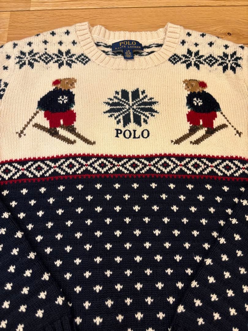 Ralph Lauren ラルフローレン POLO キッズ　ニット　くま　ウール