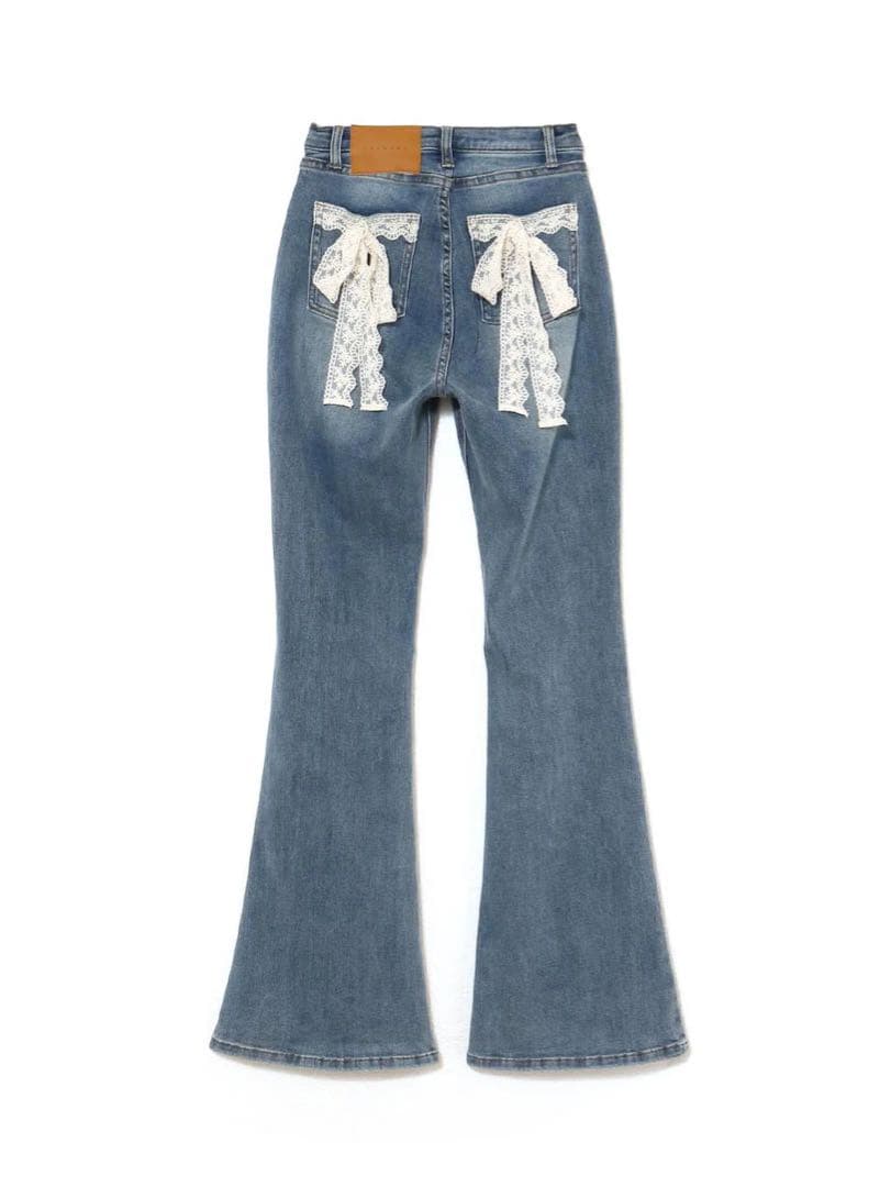 andmary Lacey ribbon denim Sサイズ