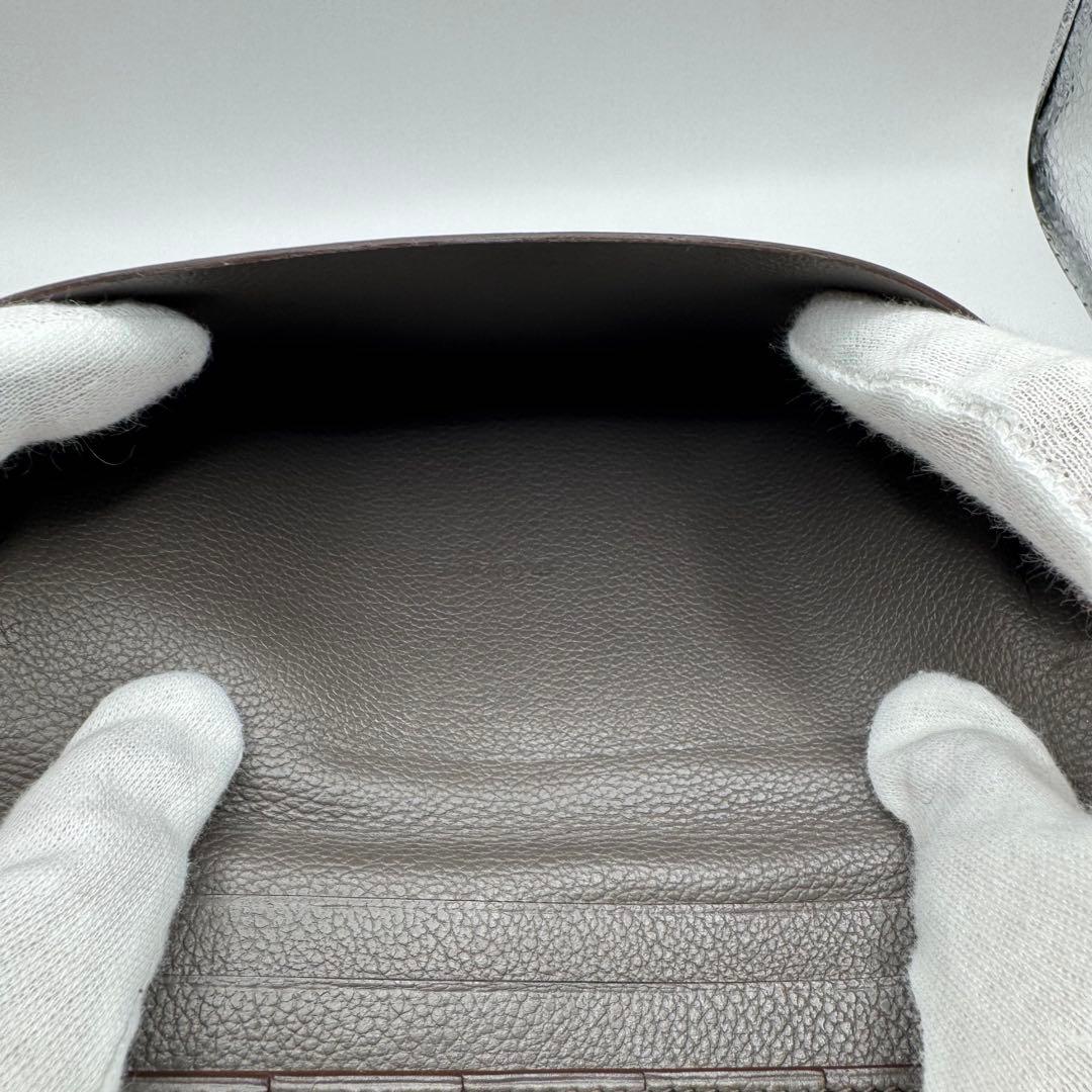 ★S級極美品★エルメス 長財布 フレミング 札入れ MC2 エトゥープ