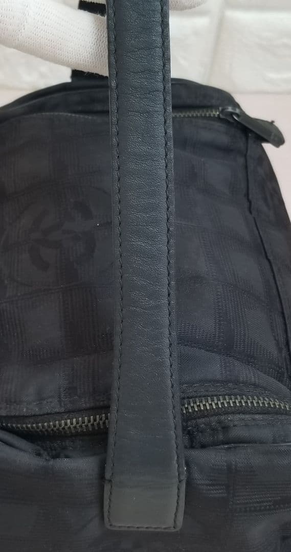 CHANEL ニュートラベルライン ハンドバッグ ポーチ ブラック