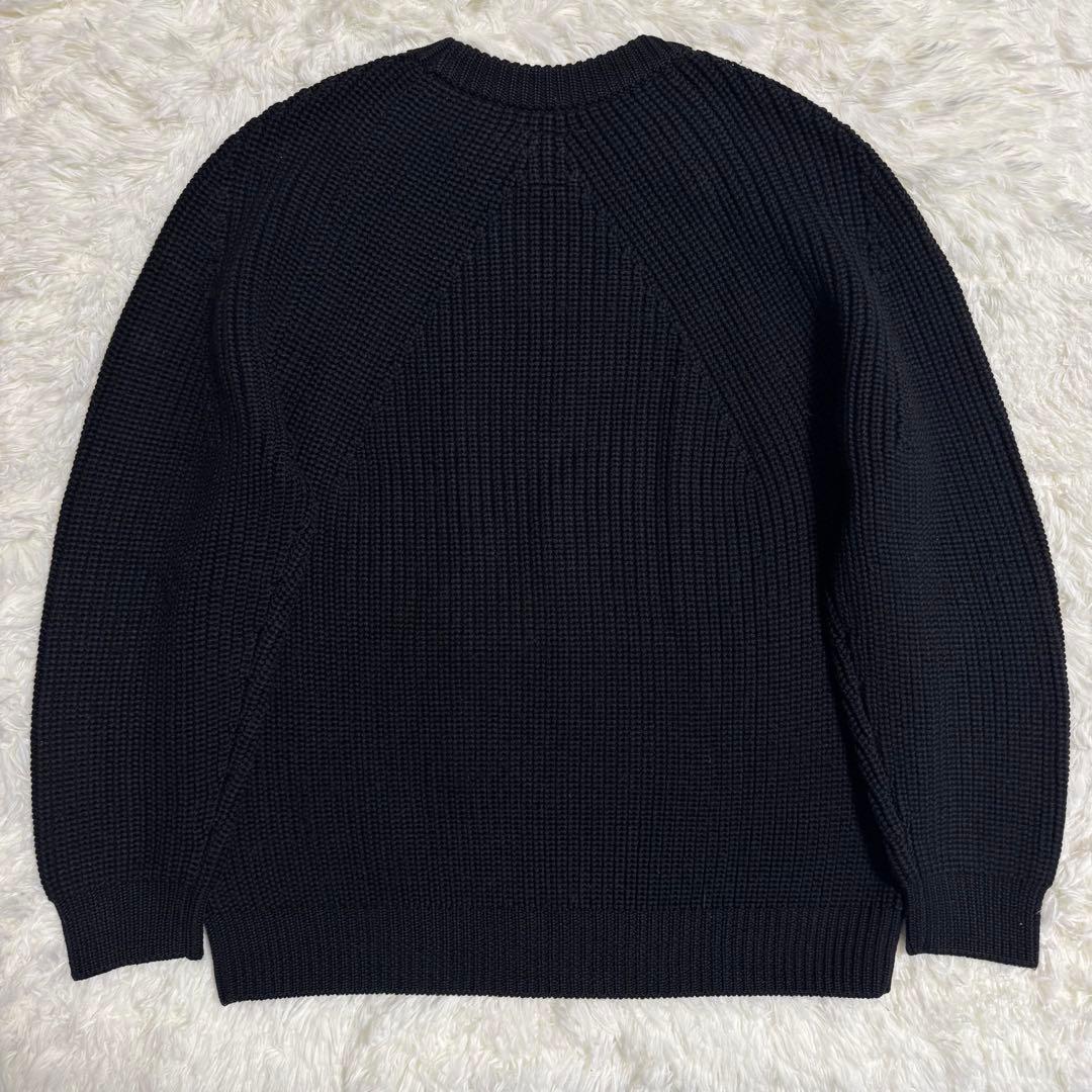 バトナー BATONER シグネチャー クルーネック ニット ブラック Mサイズ